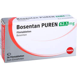 Abbildung: Bosentan Puren 62,5 mg Filmtabletten 56 St, Filmtabletten PZN 12501919