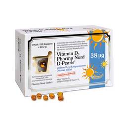 Abbildung: Vitamin D3 Pharma Nord D-Pearls Kapseln Kapseln, 120 St PZN 12511473