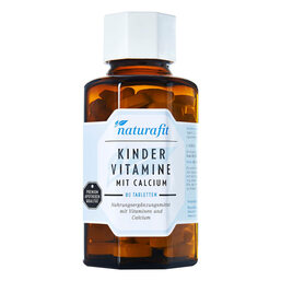 Abbildung: Naturafit Kindervitamine mit Calcium Lutschtabletten 80 St, Lutschtabletten PZN 12515979