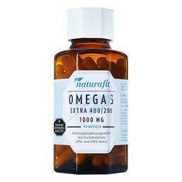 Abbildung: Naturafit Omega 3 extra 400 / 200 Kapseln 80 St, Kapseln PZN 12516252