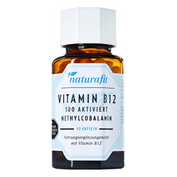 Abbildung: Naturafit Vitamin B12 500 aktiviert Kapseln 90 St, Kapseln PZN 12516401