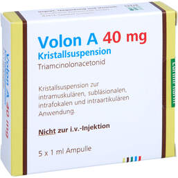Abbildung: Volon A 40 Ampullen 5X1 ml, Ampullen PZN 12528657