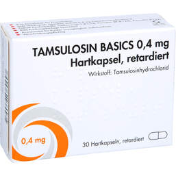 Abbildung: Tamsulosin Basics 0,4 mg Hartkapseln retard.SUN 30 St, Retard-Kapseln PZN 12529208