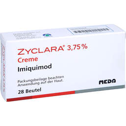 Abbildung: Zyclara 3,75% Creme Sachets 28 St, Creme PZN 12535120