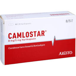 Abbildung: Camlostar 8 mg / 5 mg Hartkapseln 28 St, Hartkapseln PZN 12540612