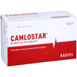 Abbildung: Camlostar 8 mg / 5 mg Hartkapseln 56 St, Hartkapseln PZN 12540629