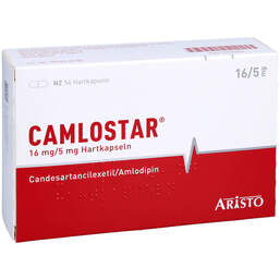 Abbildung: Camlostar 16 mg / 5 mg Hartkapseln 56 St, Hartkapseln PZN 12540658