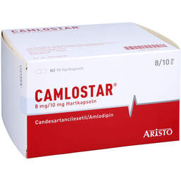 Abbildung: Camlostar 8 mg / 10 mg Hartkapseln 98 St, Hartkapseln PZN 12540701
