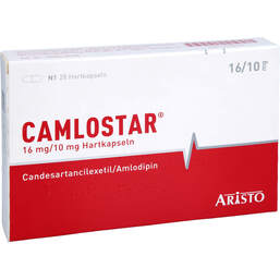 Abbildung: Camlostar 16 mg / 10 mg Hartkapseln 28 St, Hartkapseln PZN 12540718
