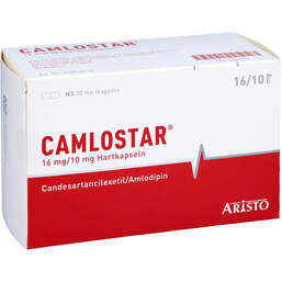 Abbildung: Camlostar 16 mg / 10 mg Hartkapseln 98 St, Hartkapseln PZN 12540753