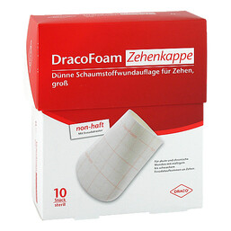 Abbildung: Dracofoam Zehenkappe groß 10 St, Verband PZN 12543378