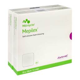 Abbildung: Mepilex 10x10 cm Schaumverband 10 St, Verband PZN 12544320