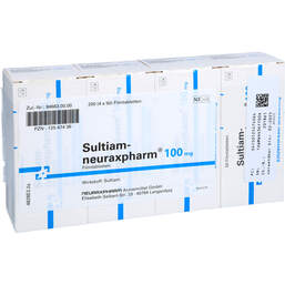 Abbildung: Sultiam neuraxpharm 100 mg Filmtabletten 200 St, Filmtabletten PZN 12547436