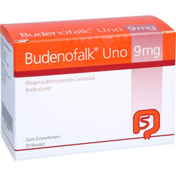Abbildung: Budenofalk Uno 9 mg magensaftresistentes Granulat 20 St, Magensaftresistentes Granulat PZN 12547608
