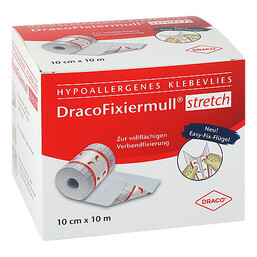 Abbildung: Dracofixiermull stretch 10 cmx10 m 1 St, Pflaster PZN 12548482