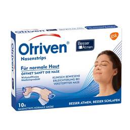 Abbildung: Otriven Besser Atmen Nasenstrips normal beige Pflaster, 10 St PZN 12555973