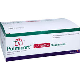 Abbildung: Pulmicort 0,5 mg / 2 ml Suspension für einen Vernebler 40X2 ml, Suspension für einen Vernebler PZN 12557788