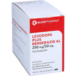 Abbildung: Levodopa plus Benserazid AL 200 mg / 50 mg Hartkapseln 100 St, Hartkapseln PZN 12565807