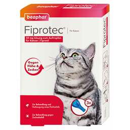 Abbildung: Fiprotec® 50 mg Lösung zum Auftropfen für Katzen 3X0.50 ml, Tropfen PZN 12568160