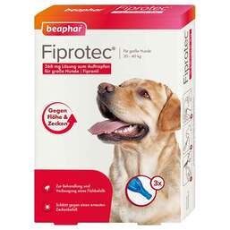 Abbildung: Fiprotec 268 mg Lösung z.Auftr.für große Hunde 3X2.68 ml, Tropfen PZN 12568214