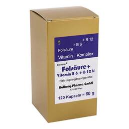 Abbildung: Folsäure + Vitamin B6 + B12 Komplex N Kapseln Kapseln, 120 St PZN 12569018