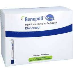 Abbildung: Benepali 50 mg Injektionslösung in einem Fertigpen 12 St, Injektionslösung PZN 12571067