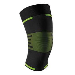 Abbildung: Bort Activecolor Sport Kniebandage XXL schwarz / grün 1 St, Bandage PZN 12573824