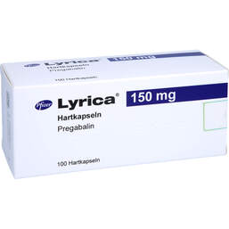 Abbildung: Lyrica 150 mg Hartkapseln 100 St, Hartkapseln PZN 12575869