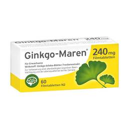 Abbildung: Ginkgo-Maren 240 mg Filmtabletten Filmtabletten, 60 St PZN 12580480