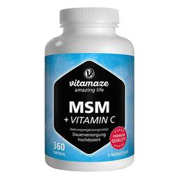 Abbildung: MSM hochdosiert + Vitamin C Kapseln Kapseln, 360 St PZN 12580563