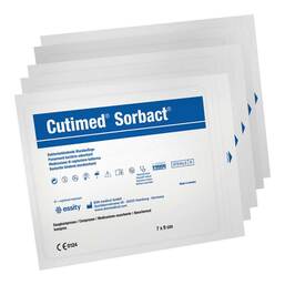 Abbildung: Cutimed Sorbact Kompressen 7x9 cm 5 St, Kompressen PZN 12584584