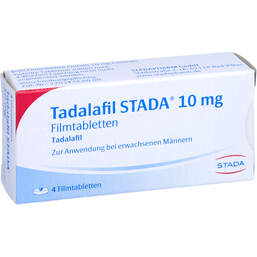 Abbildung: Tadalafil STADA 10 mg Filmtabletten 4 St, Filmtabletten PZN 12588642
