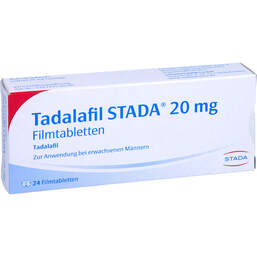 Abbildung: Tadalafil STADA 20 mg Filmtabletten 24 St, Filmtabletten PZN 12588719
