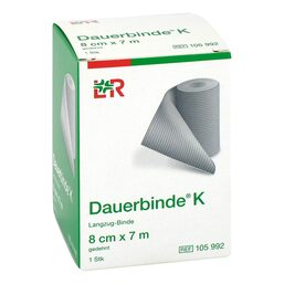 Abbildung: Dauerbinde kräftig 8 cmx7 m 1 St, Binden PZN 12589009