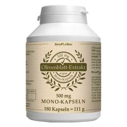 Abbildung: Olivenblatt-Extrakt 500 mg Mono-Kapseln Kapseln, 180 St PZN 12597167