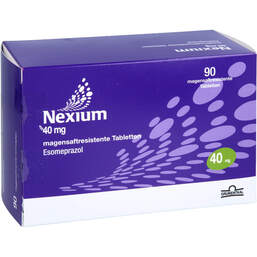 Abbildung: Nexium 40 mg magensaftresistente Tabletten 90 St, Tabletten magensaftresistent PZN 12599953