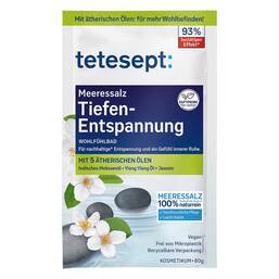Abbildung: Tetesept Meeressalz Tiefen-Entspannung Salz, 80 g PZN 12599999