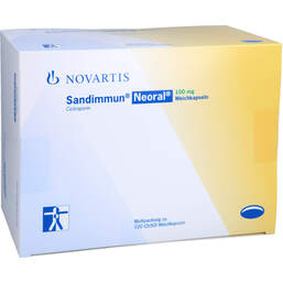 Abbildung: Sandimmun Neoral 100 mg Weichkapseln 100 St, Weichkapseln PZN 12638104