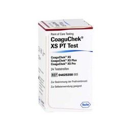 Abbildung: Coaguchek XS PT Test Pst 1X24 St, Teststreifen PZN 12643909