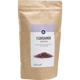 Abbildung: Flohsamen gemahlen Pulver 400 g, Pulver PZN 12643938