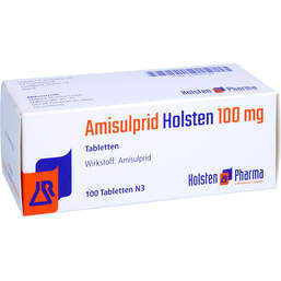 Abbildung: Amisulprid Holsten 100 mg Tabletten 100 St, Tabletten PZN 12645239
