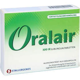 Abbildung: Oralair 300IR Forts.Gräser Sublingualtabletten 90 St, Sublingualtabletten PZN 12650387