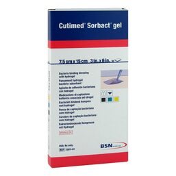 Abbildung: Cutimed Sorbact Gel Kompressen 7,5x15 cm 10 St, Kompressen PZN 12657610