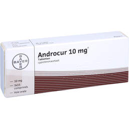 Abbildung: Androcur 10 Tabletten 3X15 St, Tabletten PZN 12725381