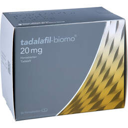 Abbildung: Tadalafil biomo 20 mg Filmtabletten 56 St, Filmtabletten PZN 12725547