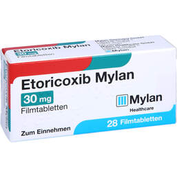 Abbildung: Etoricoxib Mylan 30 mg Filmtabletten 28 St, Filmtabletten PZN 12726860