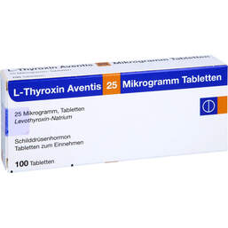 Abbildung: L-Thyroxin 25 µg Aventis Tabletten 100 St, Tabletten PZN 12727061