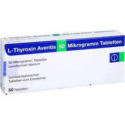 Abbildung: L-Thyroxin Aventis 50 µg Tabletten 50 St, Tabletten PZN 12727078