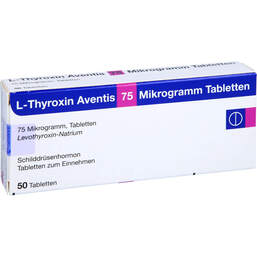Abbildung: L-Thyroxin Aventis 75 µg Tabletten 50 St, Tabletten PZN 12727090