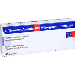 Abbildung: L-Thyroxin Aventis 100 µg Tabletten 50 St, Tabletten PZN 12727115